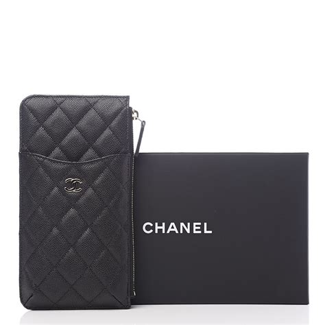 chanel flat wallet pouch price|CHANEL Caviar Quilted Classic Flat Wallet Pouch Black 1510285 .